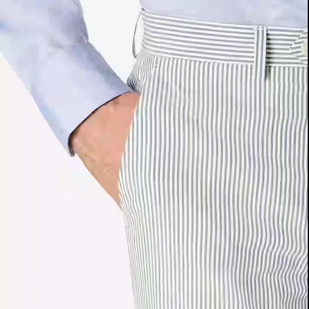 Ralph Lauren Gray Dress Pants Elegant Straight-Leg
